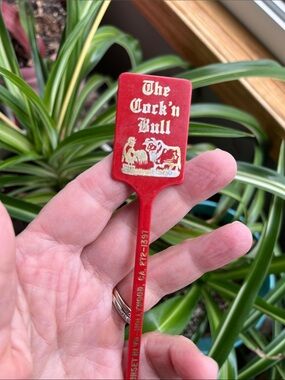 Vtg The Rooster(c***)’n Bull Drink Stirrer Swizzle Stick Sunset Blvd Hollywood